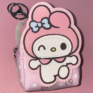 Pink My Melody Mini Backpack Keychain